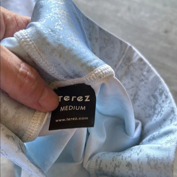 Terez Blue Silver Ombré Leggings - Picture 4 of 5